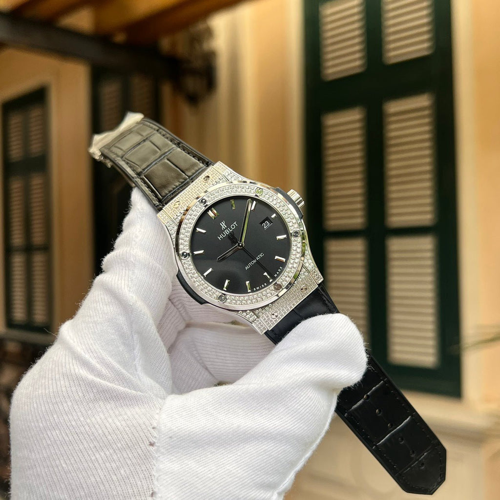 Hublot Classic Fusion Watch Diamond Black 42mm