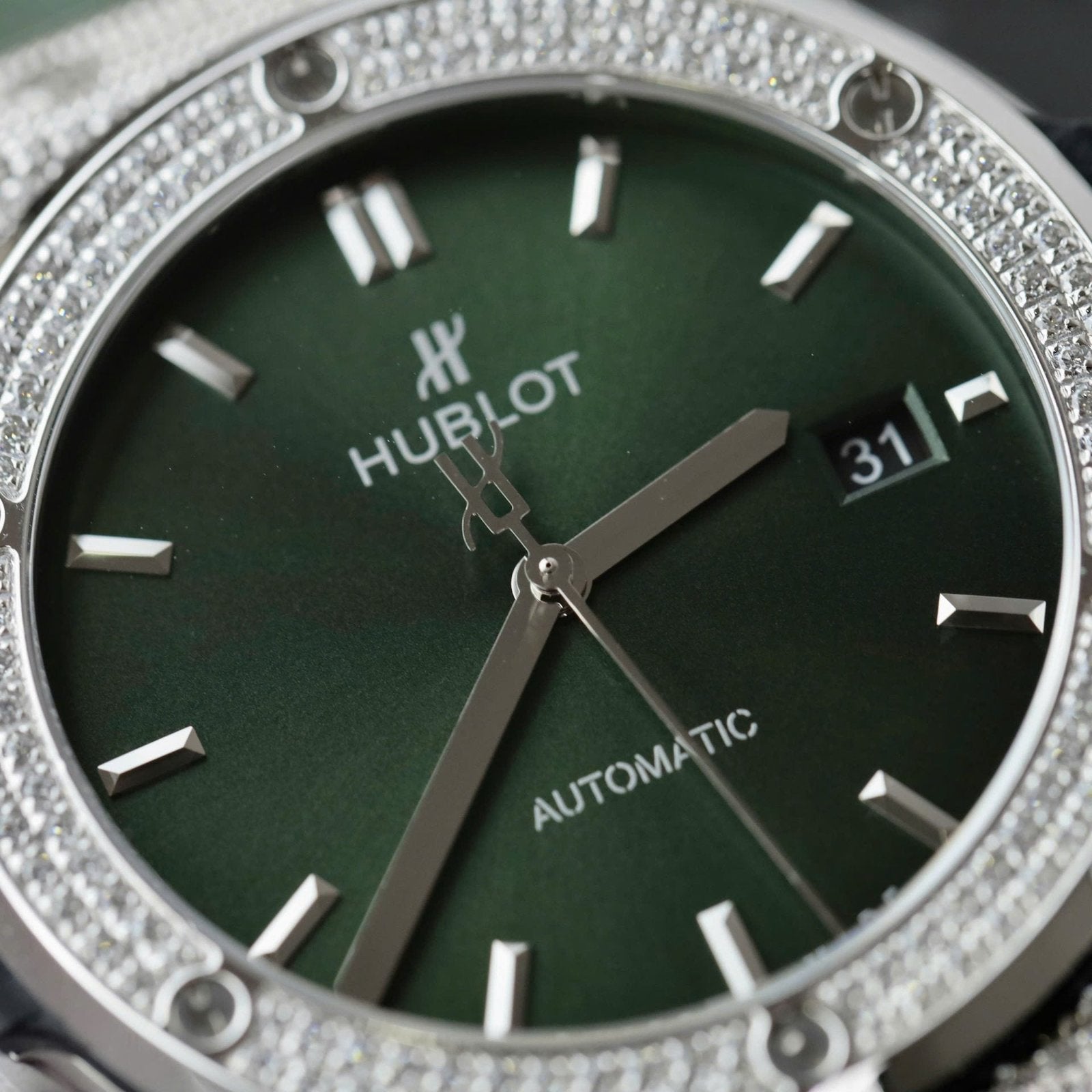 Hublot Classic Fusion Watch Green Dial 42mm