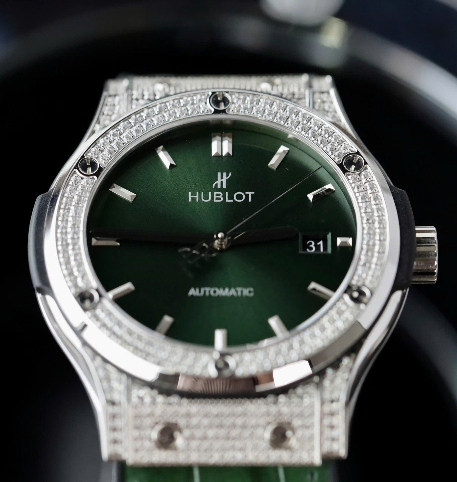 Hublot Classic Fusion Watch Green Dial 42mm