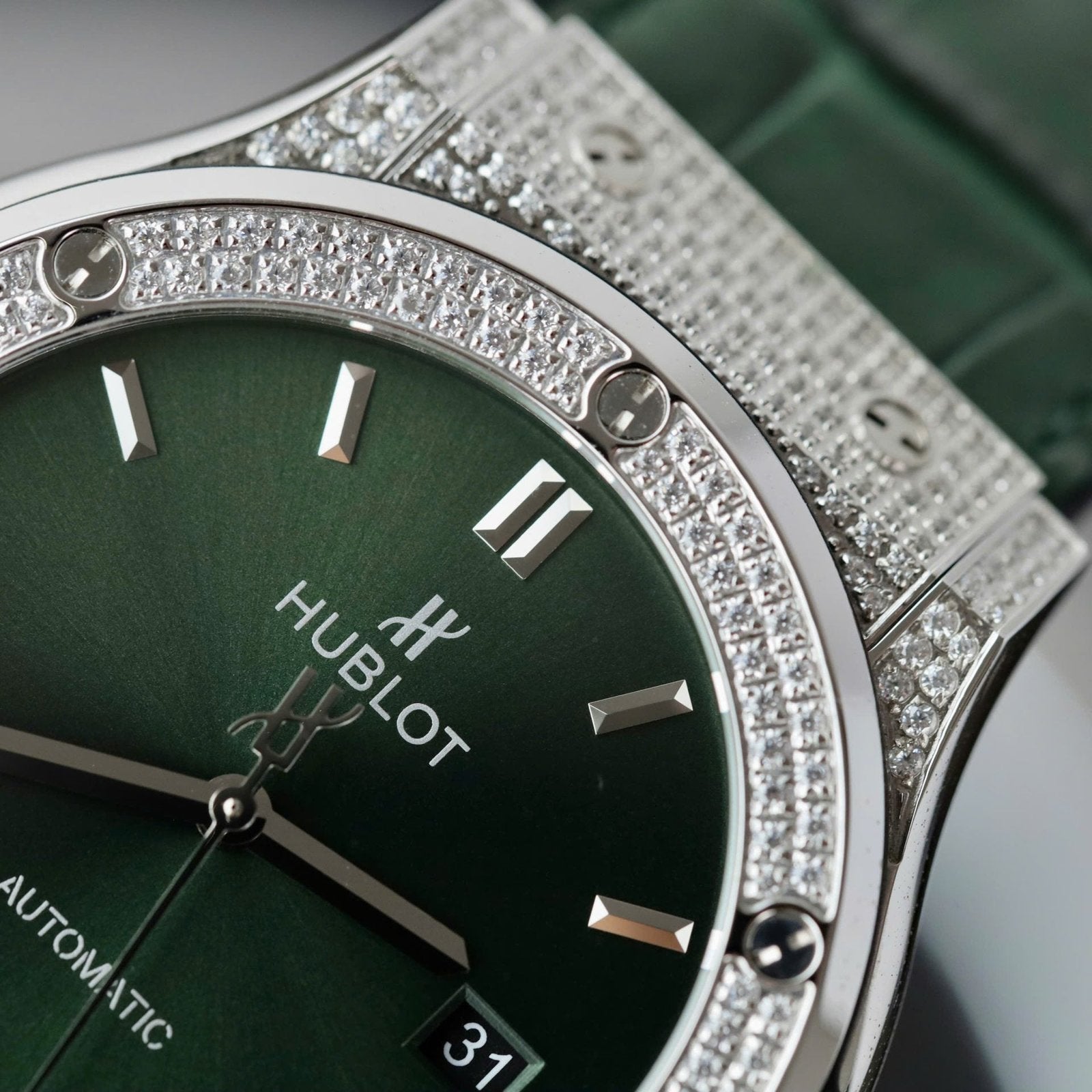 Hublot Classic Fusion Watch Green Dial 42mm