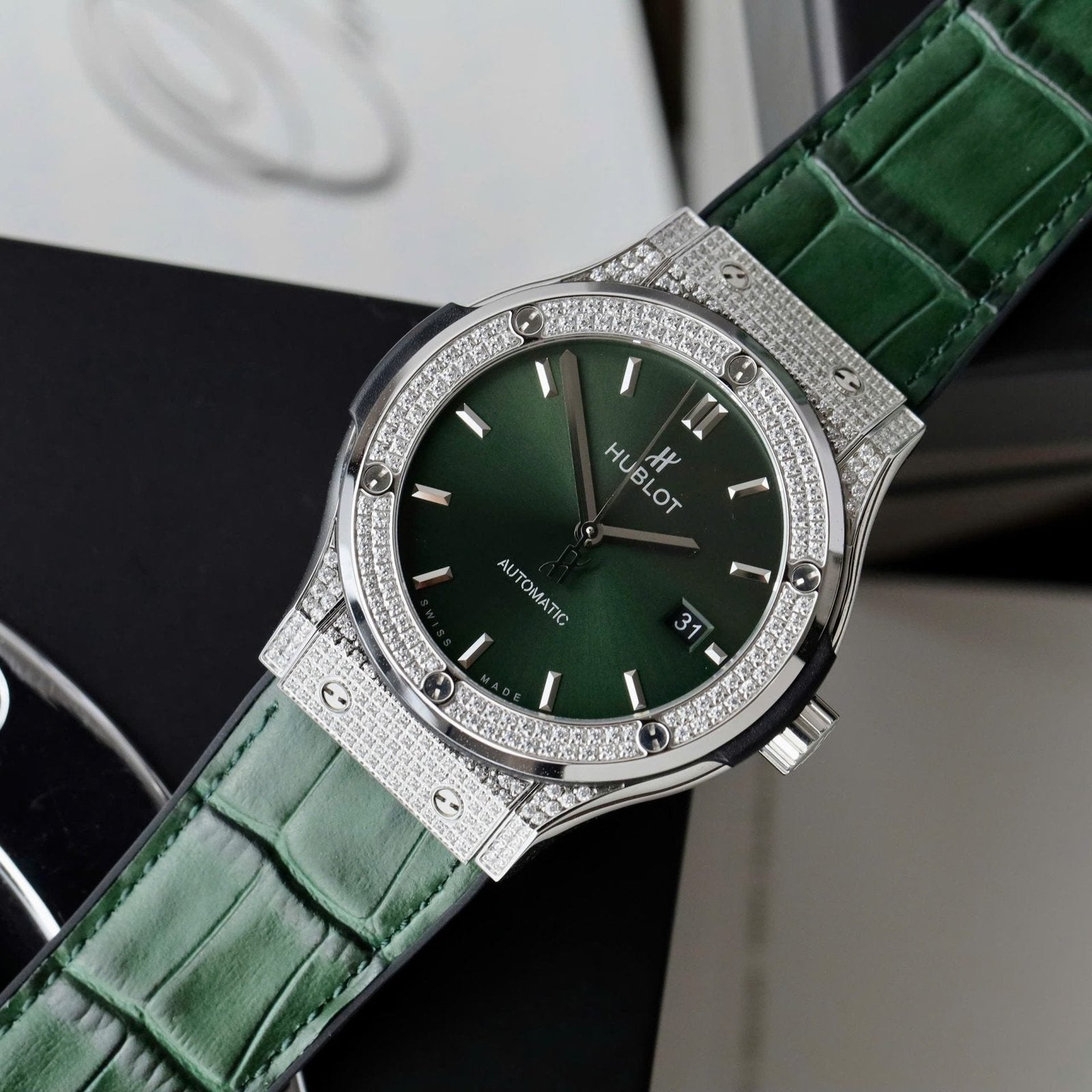 Hublot Classic Fusion Watch Green Dial 42mm