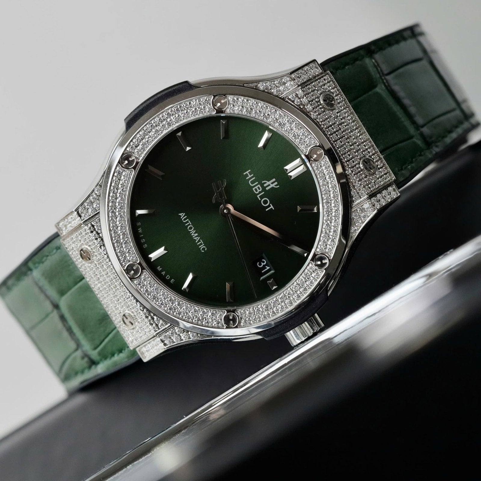 Hublot Classic Fusion Watch Green Dial 42mm