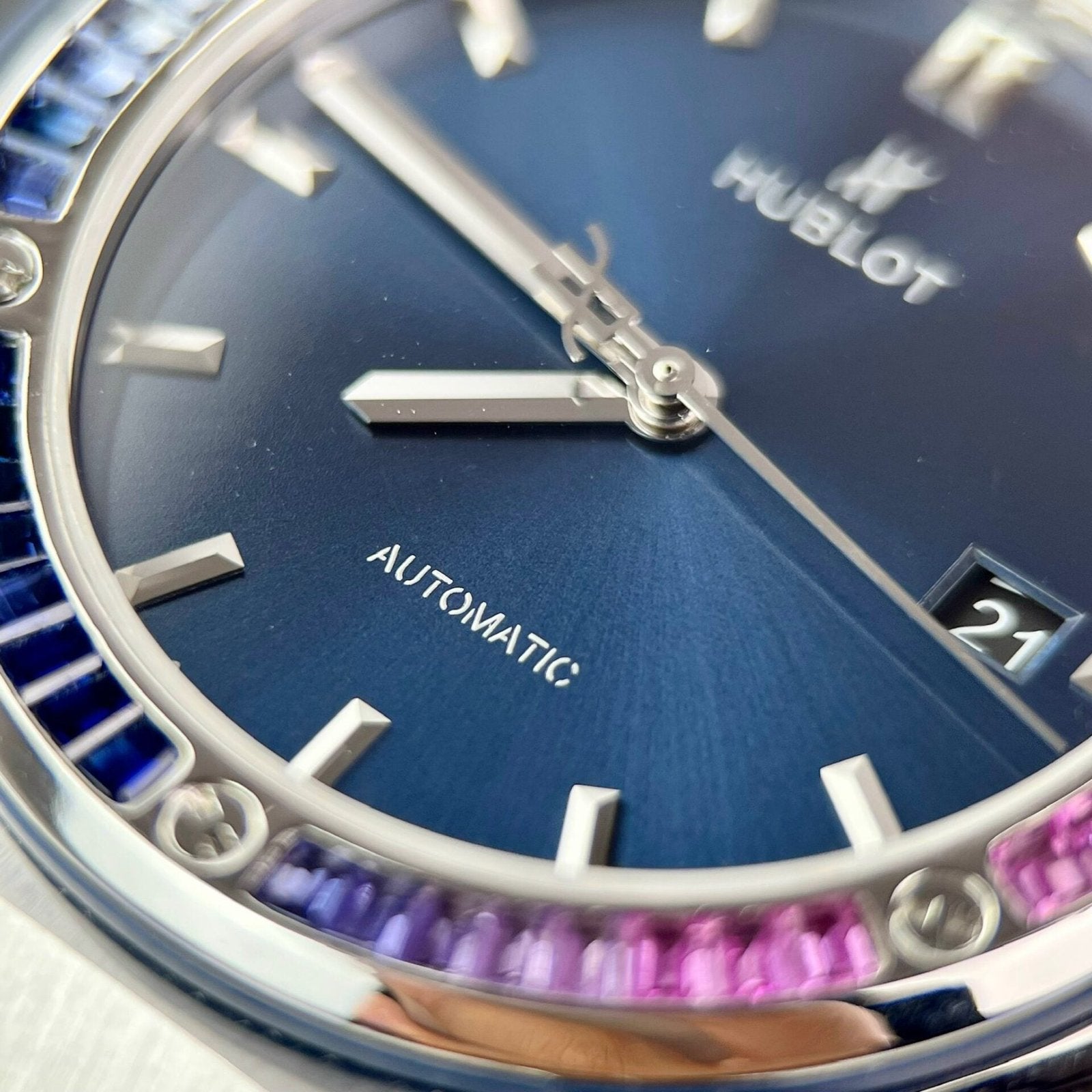 Hublot Classic Fusion Blue Synthetic Gemstone Watch 42mm