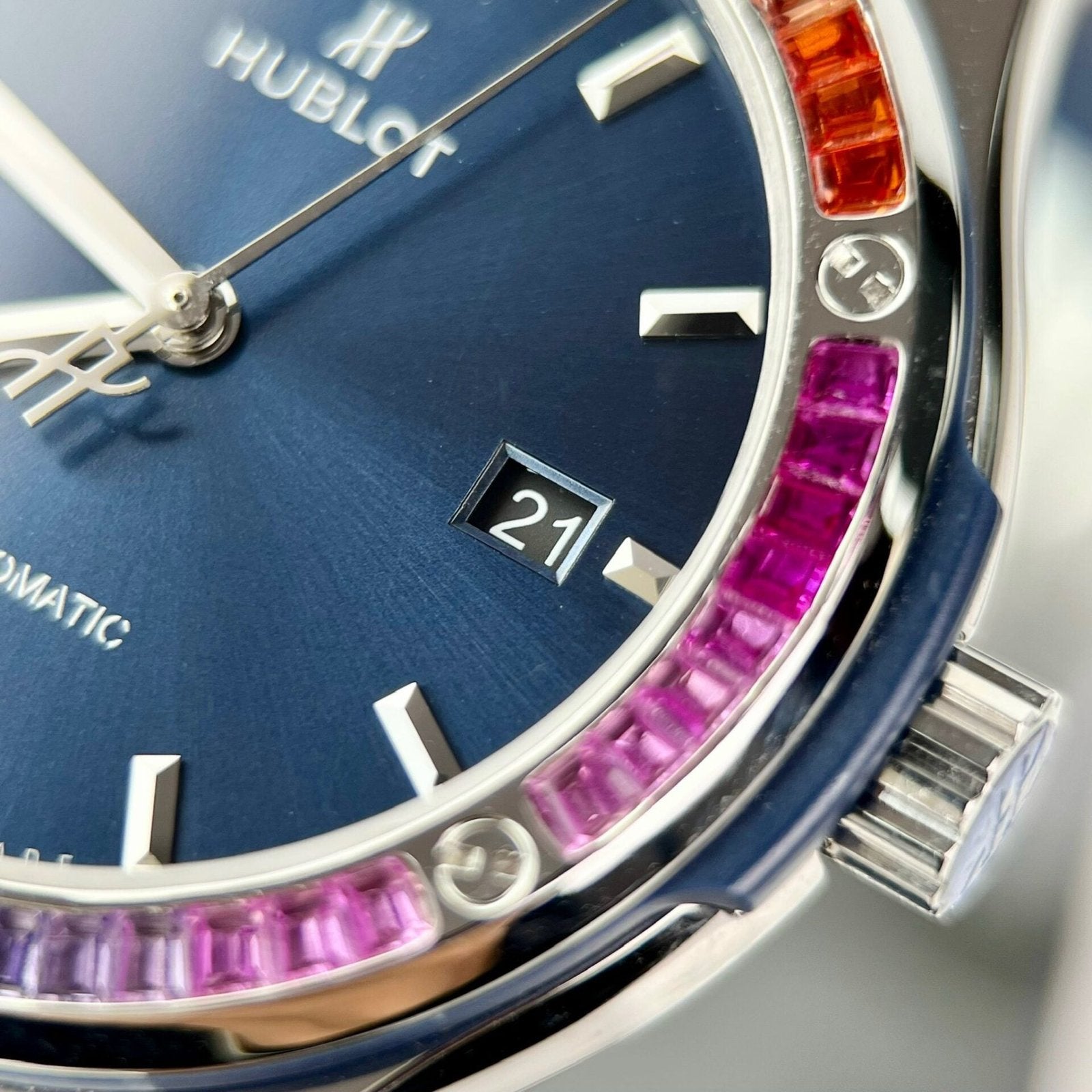 Hublot Classic Fusion Blue Synthetic Gemstone Watch 42mm