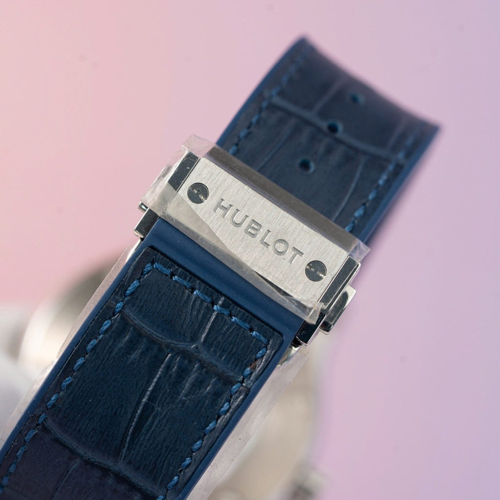 Hublot Watch Classic Fusion Full Natural Diamond Blue Dial 42mm