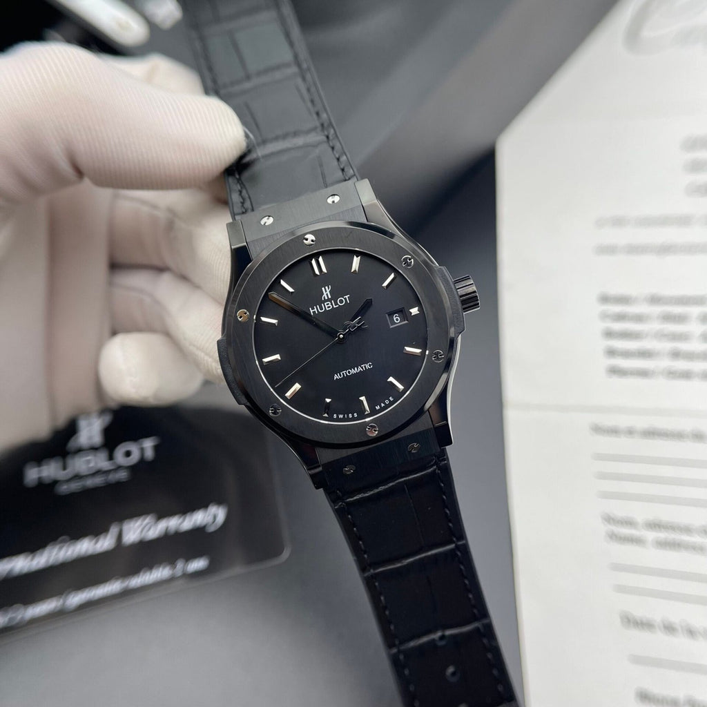 Hublot Classic Fusion Ceramic  Watch Black Dial 42mm