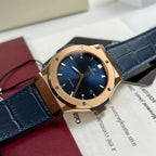 Hublot Watch Classic Fusion King Gold Blue Dial 42mm