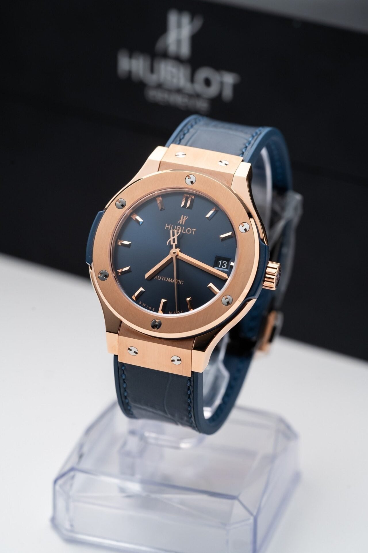 Hublot Classic Fusion King Gold Blue Watch 38mm