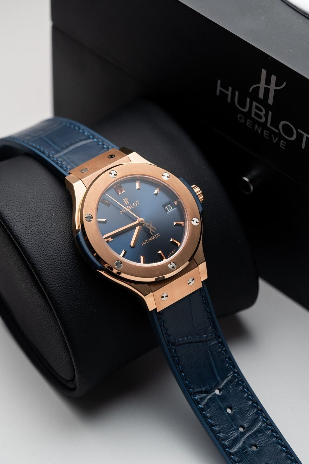 Hublot Classic Fusion King Gold Blue Watch 38mm