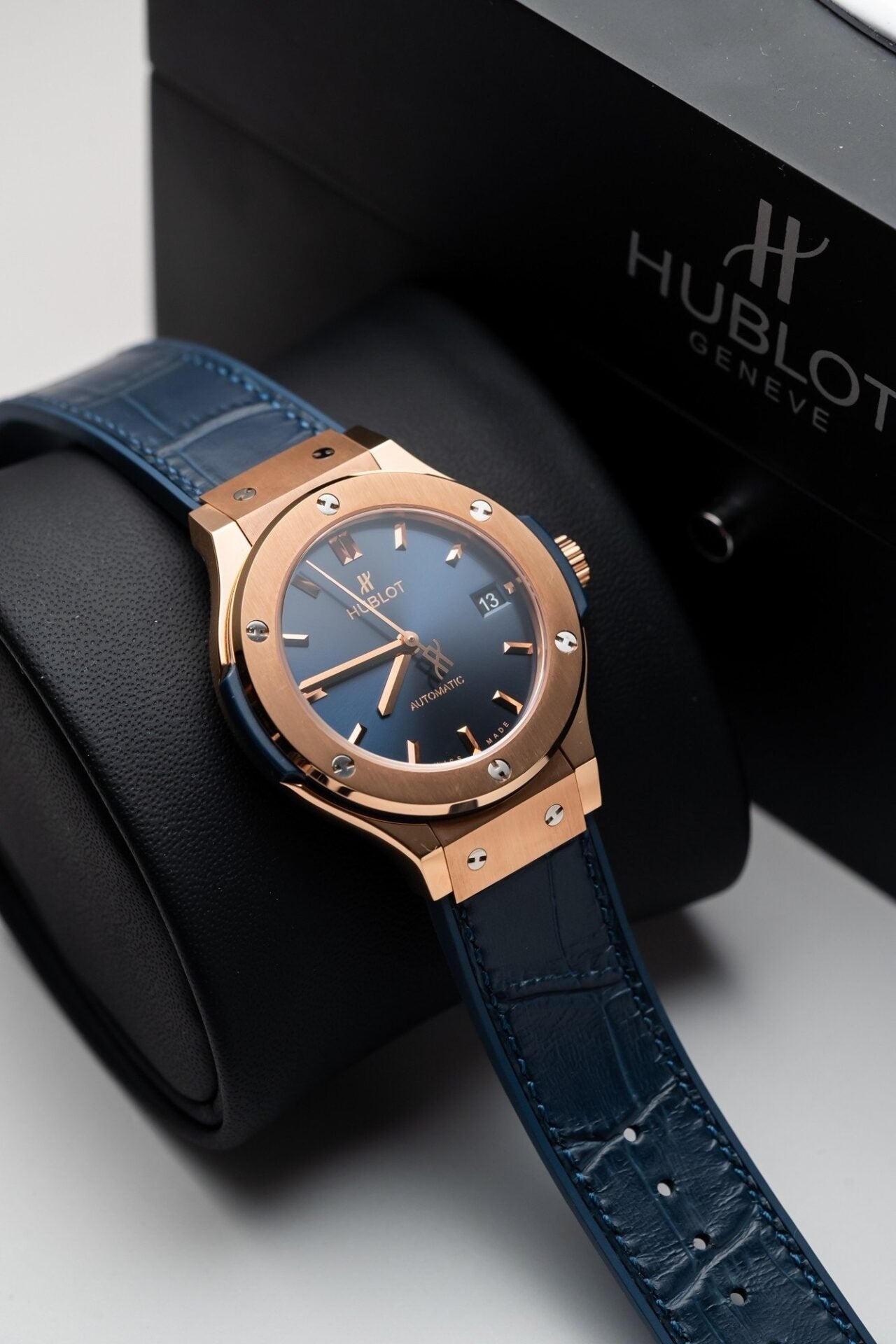 Hublot Classic Fusion King Gold Blue Watch 38mm