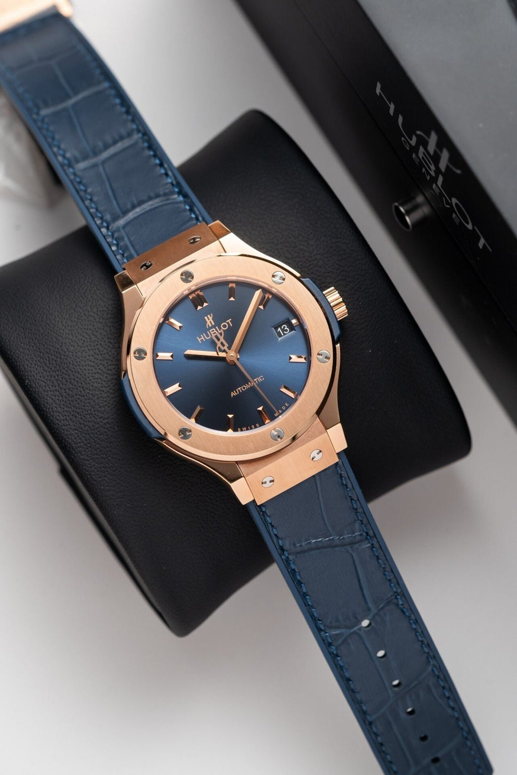 Hublot Classic Fusion King Gold Blue Watch 38mm