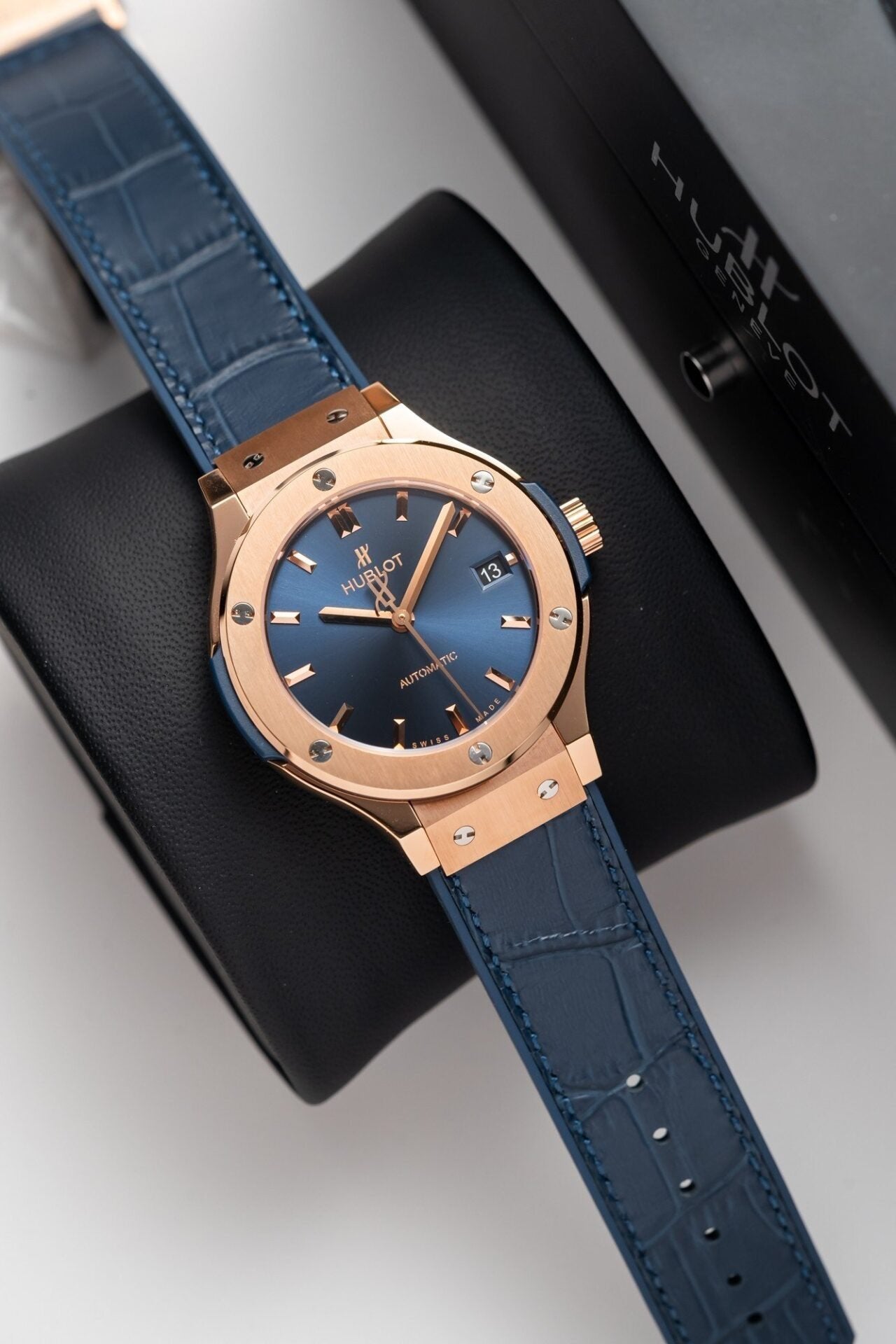 Hublot Classic Fusion King Gold Blue Watch 38mm