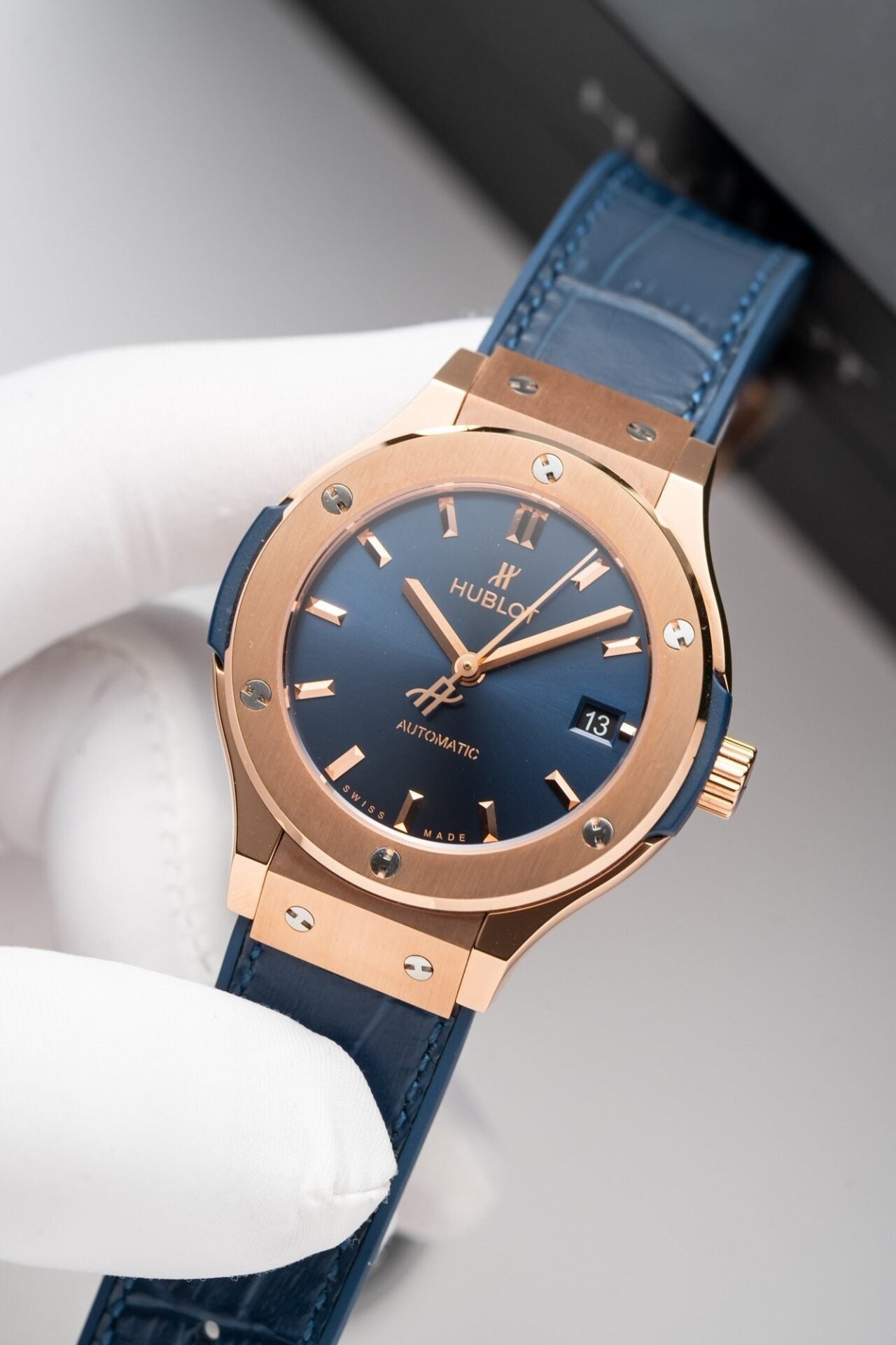Hublot Classic Fusion King Gold Blue Watch 38mm