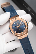 Hublot Classic Fusion King Gold Blue Watch 38mm