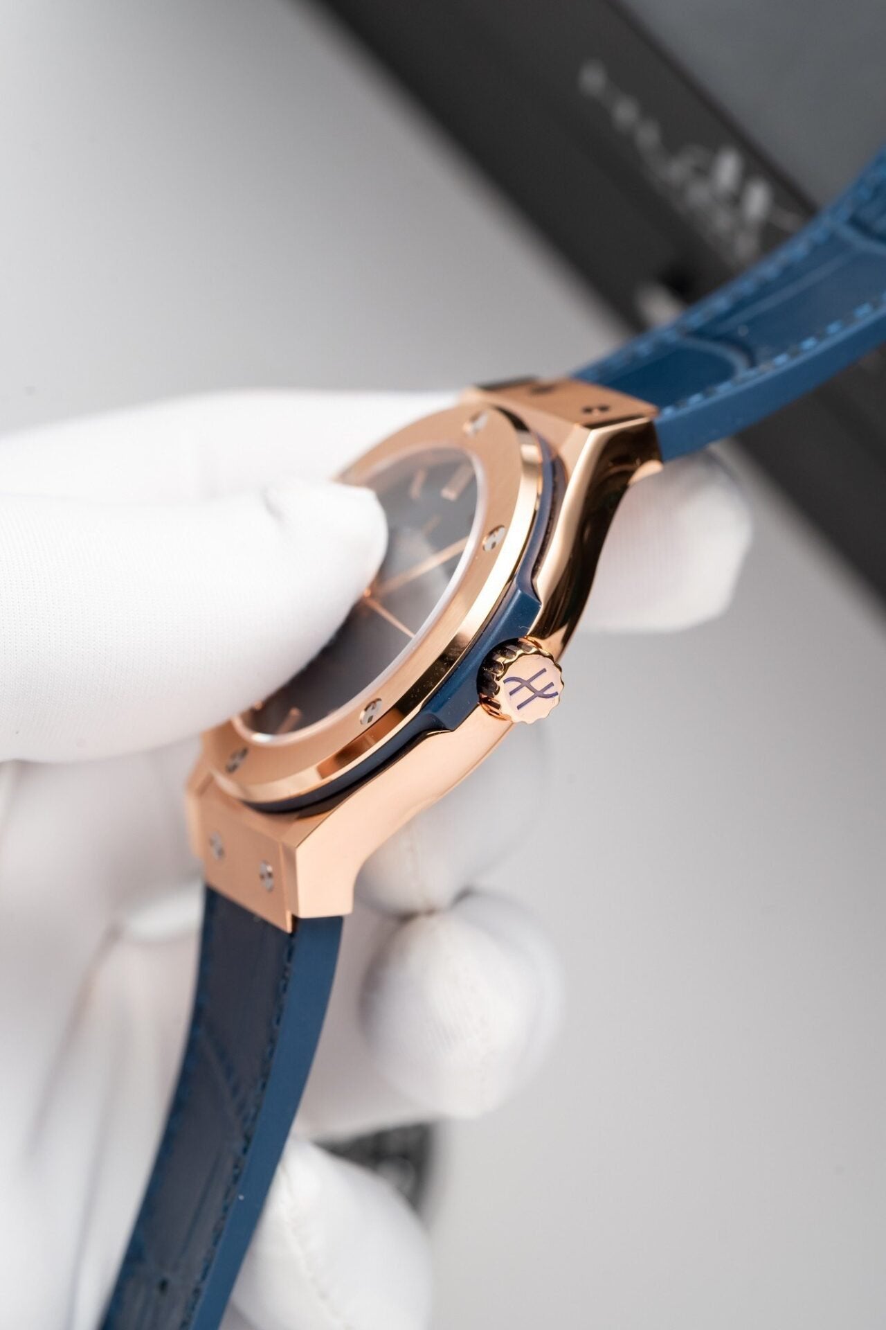 Hublot Classic Fusion King Gold Blue Watch 38mm