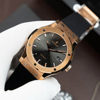 Hublot Classic Fusion King Gold Watch Gray Dial Movement SW300 Swiss Made 42mm