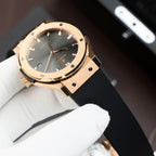 Hublot Classic Fusion King Gold Watch Gray Dial Movement SW300 Swiss Made 42mm