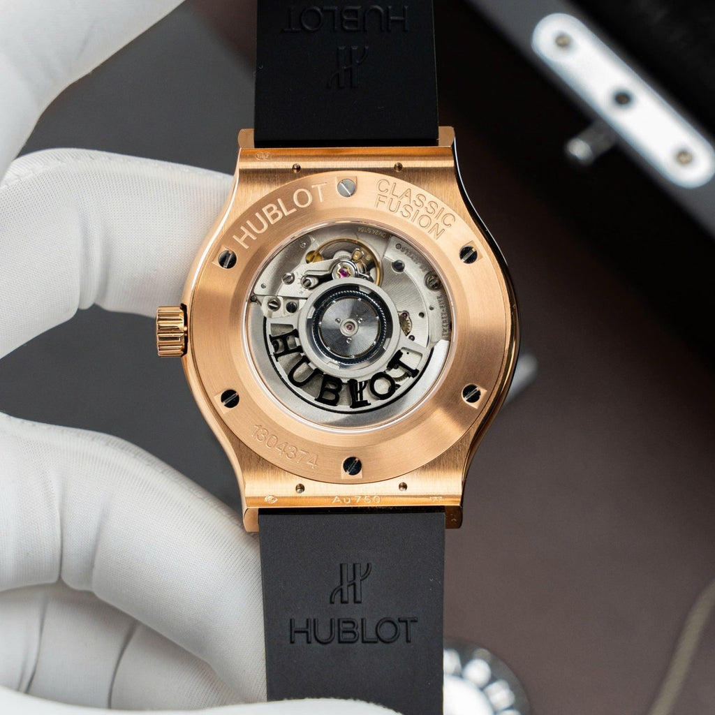 Hublot Classic Fusion King Gold Watch Gray Dial Movement SW300 Swiss Made 42mm