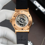 Hublot Classic Fusion King Gold Watch Gray Dial Movement SW300 Swiss Made 42mm