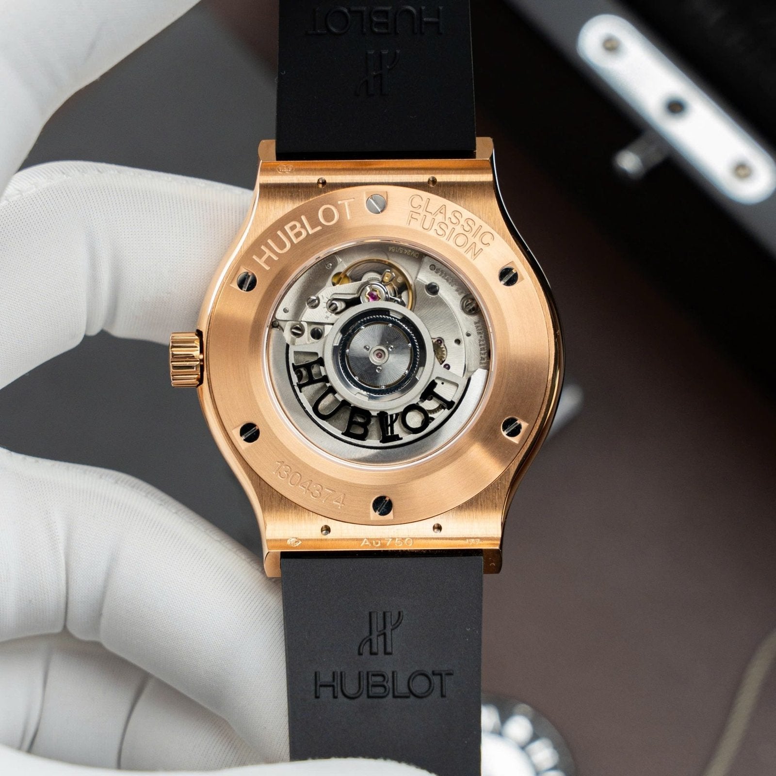 Hublot Classic Fusion King Gold Watch Gray Dial Movement SW300 Swiss Made 42mm