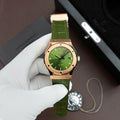 Hublot Classic Fusion King Gold Watch Green Dial Movement SW300 Swiss Made 42mm
