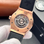 Hublot Classic Fusion King Gold Watch With Moissanite Diamond 42mm