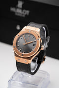 Hublot Classic Fusion King Gold Gray Dial Watch 38mm