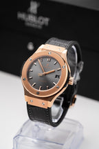 Hublot Classic Fusion King Gold Gray Dial Watch 38mm
