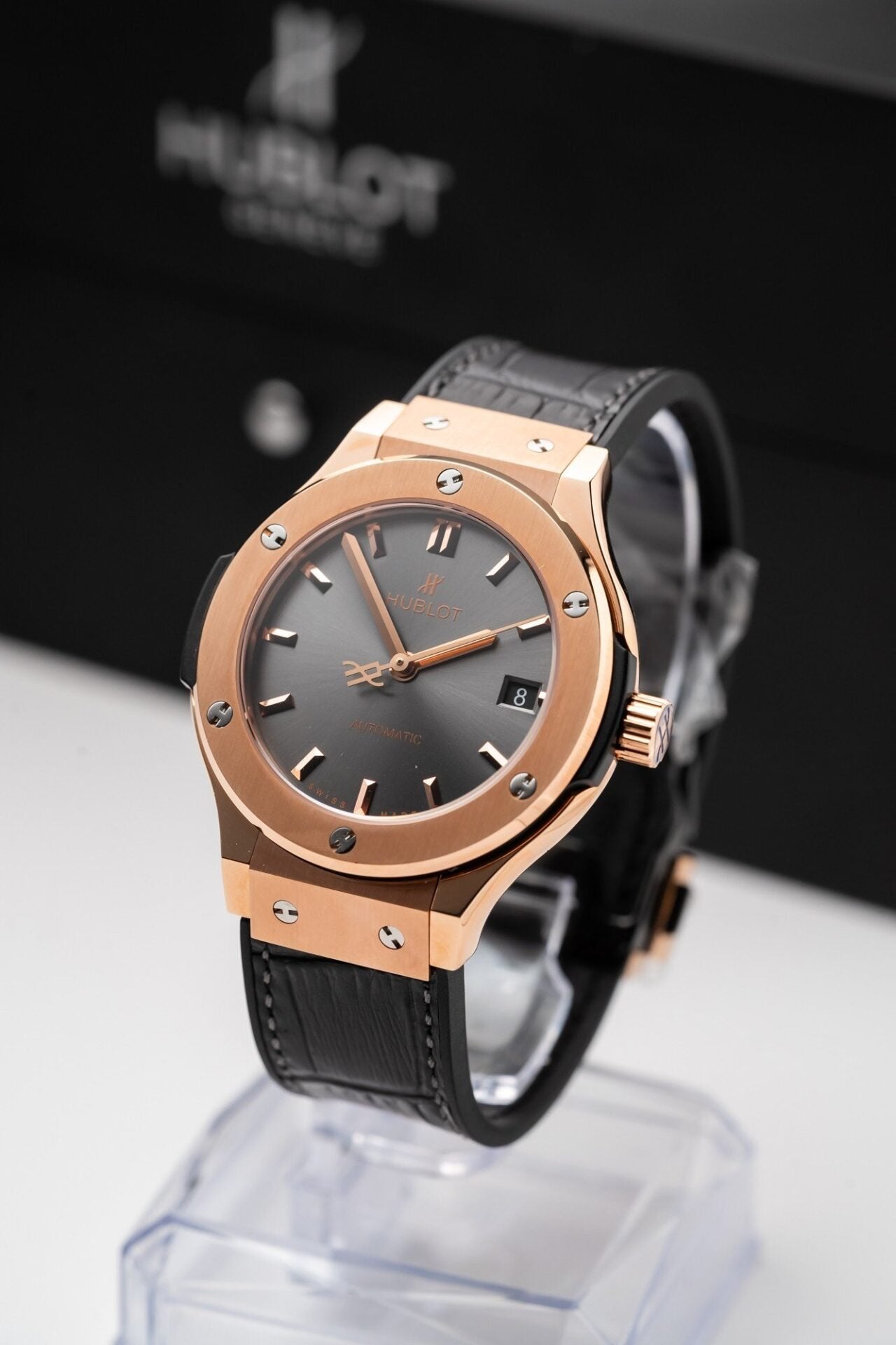 Hublot Classic Fusion King Gold Gray Dial Watch 38mm