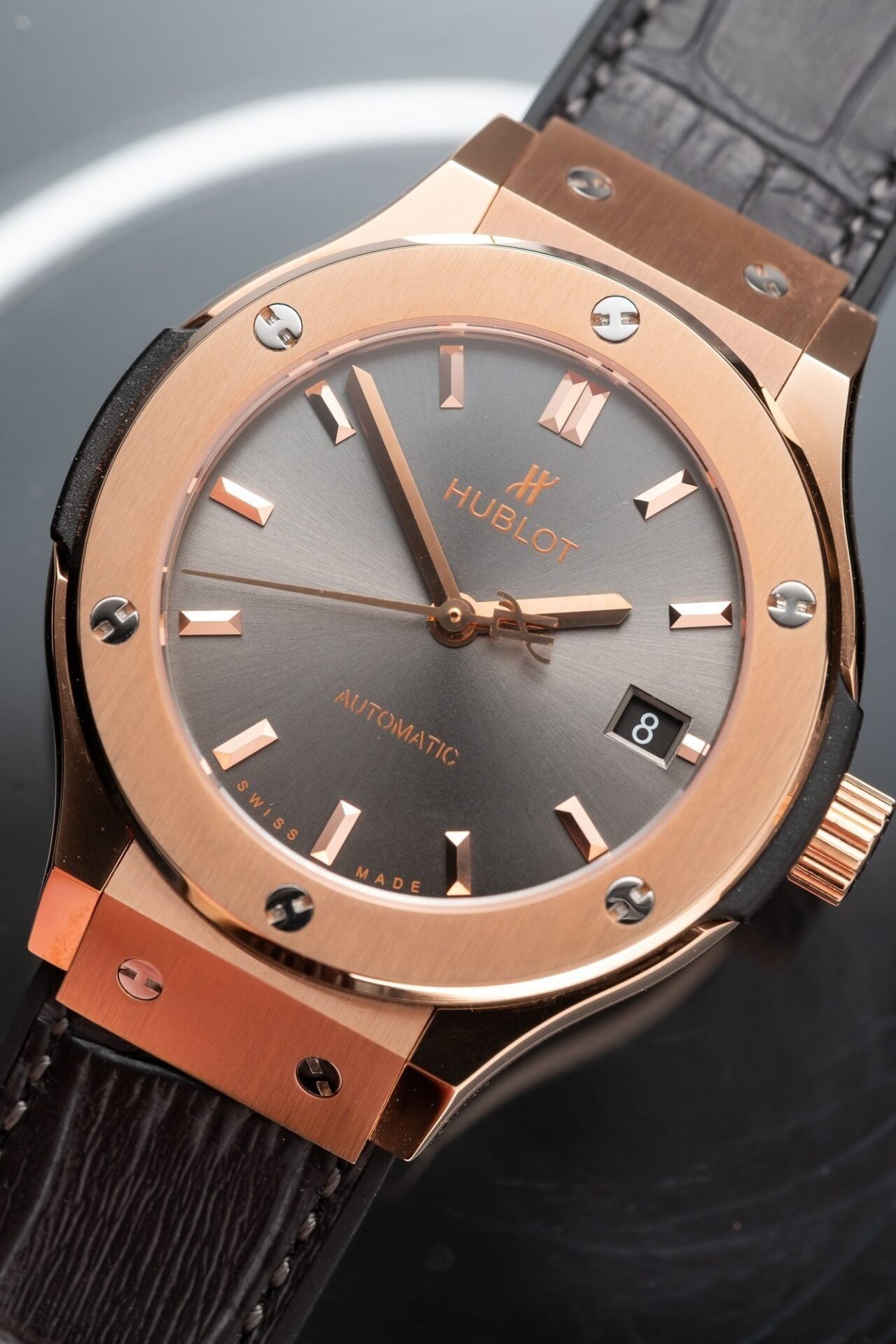 Hublot Classic Fusion King Gold Gray Dial Watch 38mm