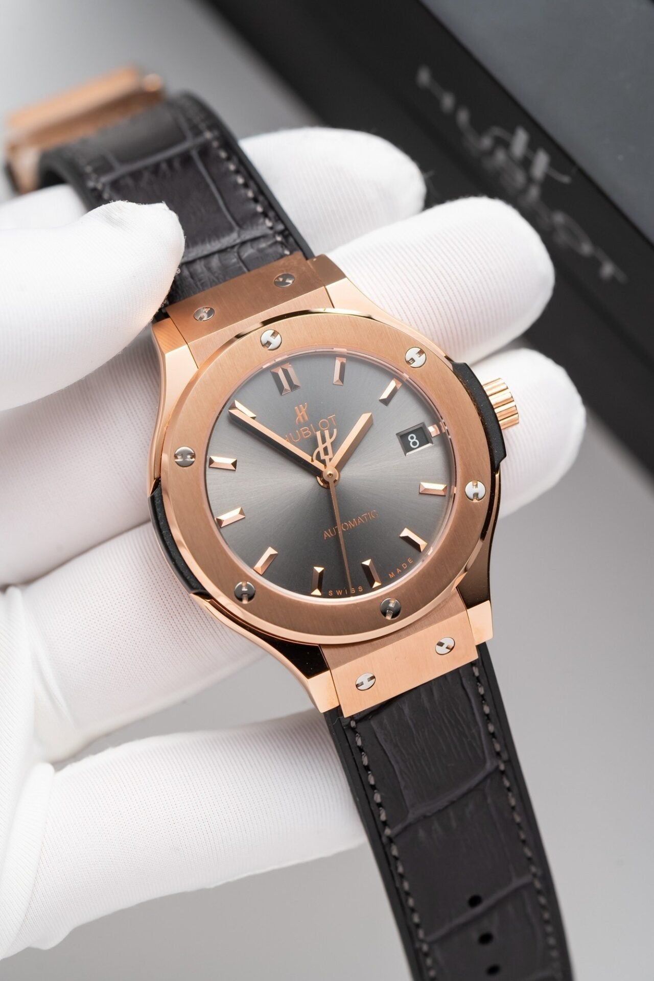 Hublot Classic Fusion King Gold Gray Dial Watch 38mm
