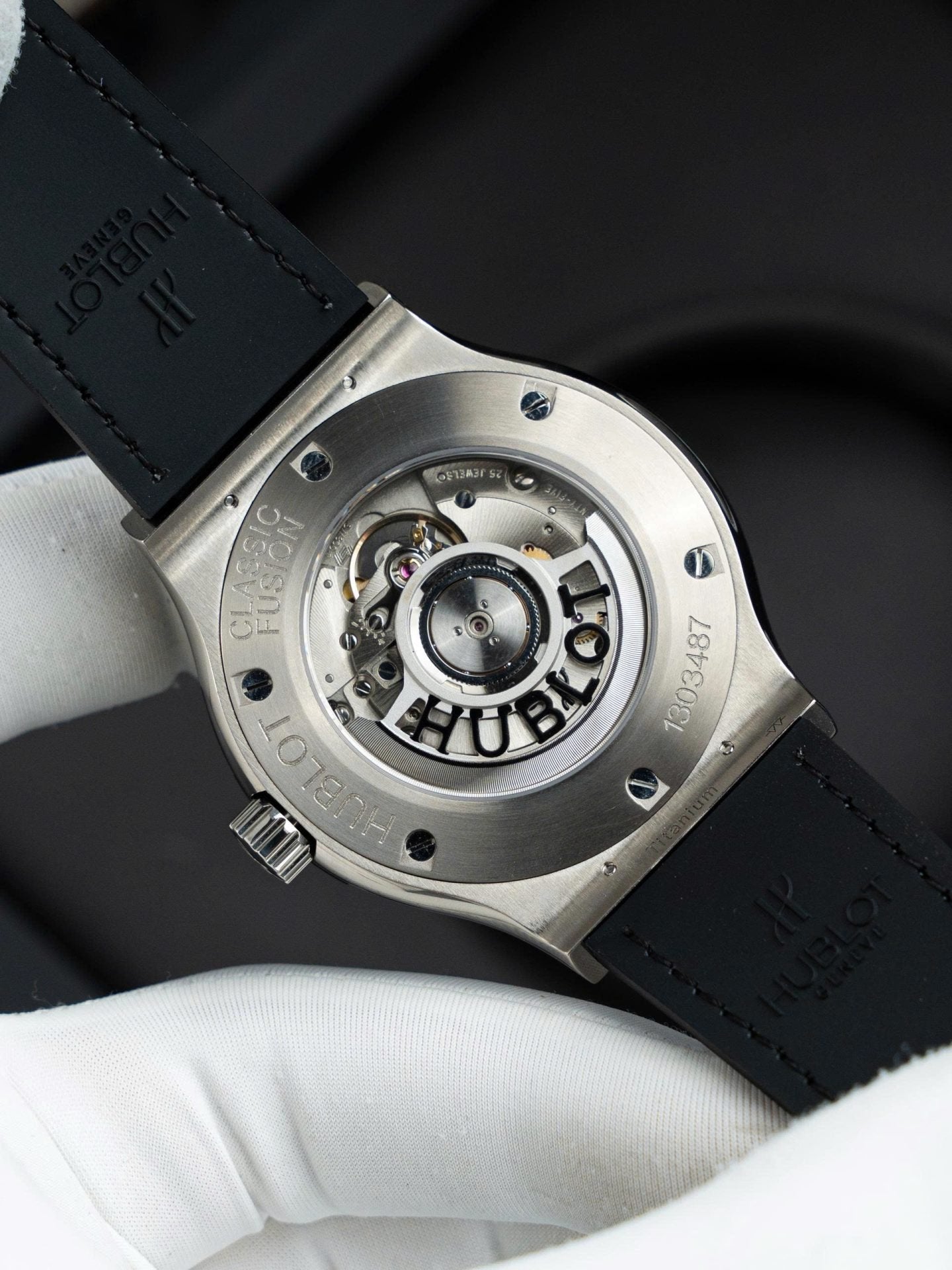 Hublot Classic Fusion Black Dial Watch Natual Diamonds Automatic SW300 Movement 42mm