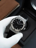Hublot Classic Fusion Black Dial Watch Natual Diamonds Automatic SW300 Movement 42mm