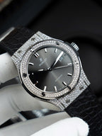 Hublot Classic Fusion Gray Dial  Watch Natual Diamonds Automatic SW300 Movement 42mm