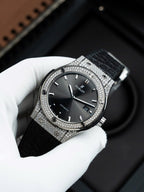 Hublot Classic Fusion Gray Dial  Watch Natual Diamonds Automatic SW300 Movement 42mm