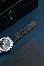 Hublot Classic Fusion Dial Gray Watch Bezel Diamonds Moissanite 38mm