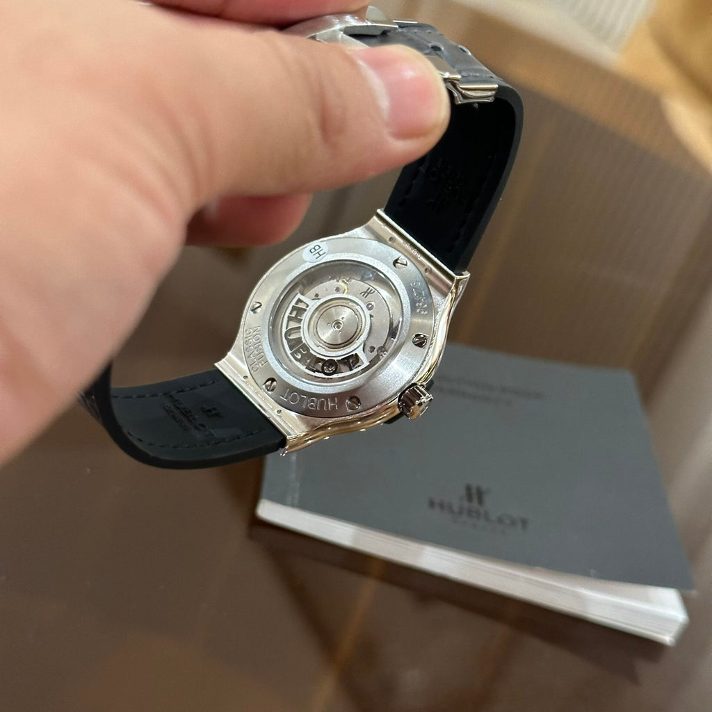 Hublot Classic Fusion Grey Dial With Diamond Bezel 38mm