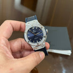 Hublot Classic Fusion Blue Diamond Watch 38mm