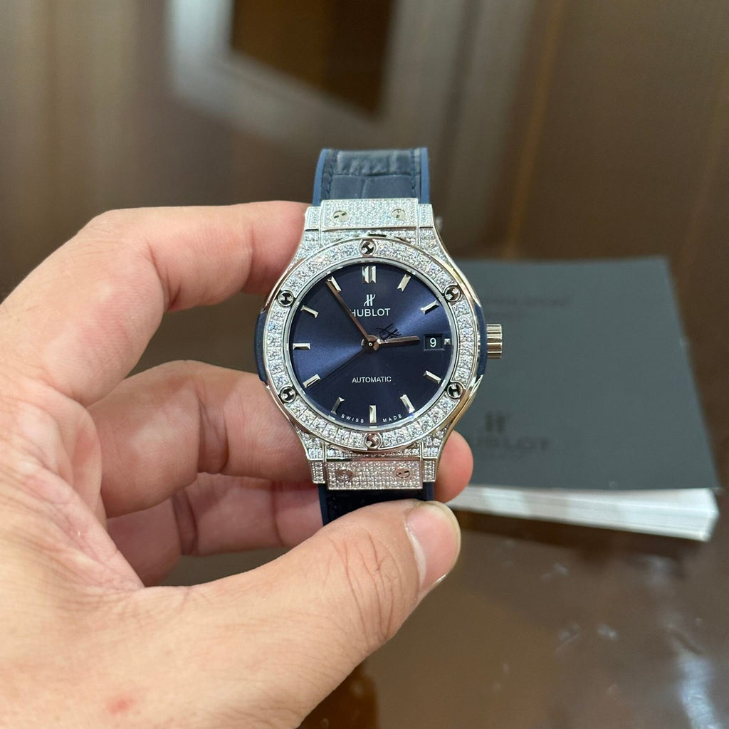 Hublot Classic Fusion Blue Diamond Watch 38mm