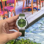 Hublot Classic Fusion Watch Green Dial With Stone 42mm