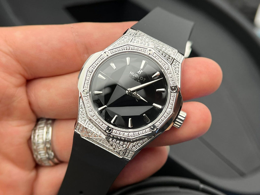 Hublot Watch Classic Fusion Orlinski Black Dial Rubber Strap 40mm