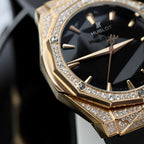 Hublot Orlinski King Gold  Watch Full Moissanite Diamond 40mm