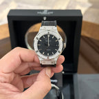 Hublot Classic Fusion Watch With Diamond Bezel Black 38mm