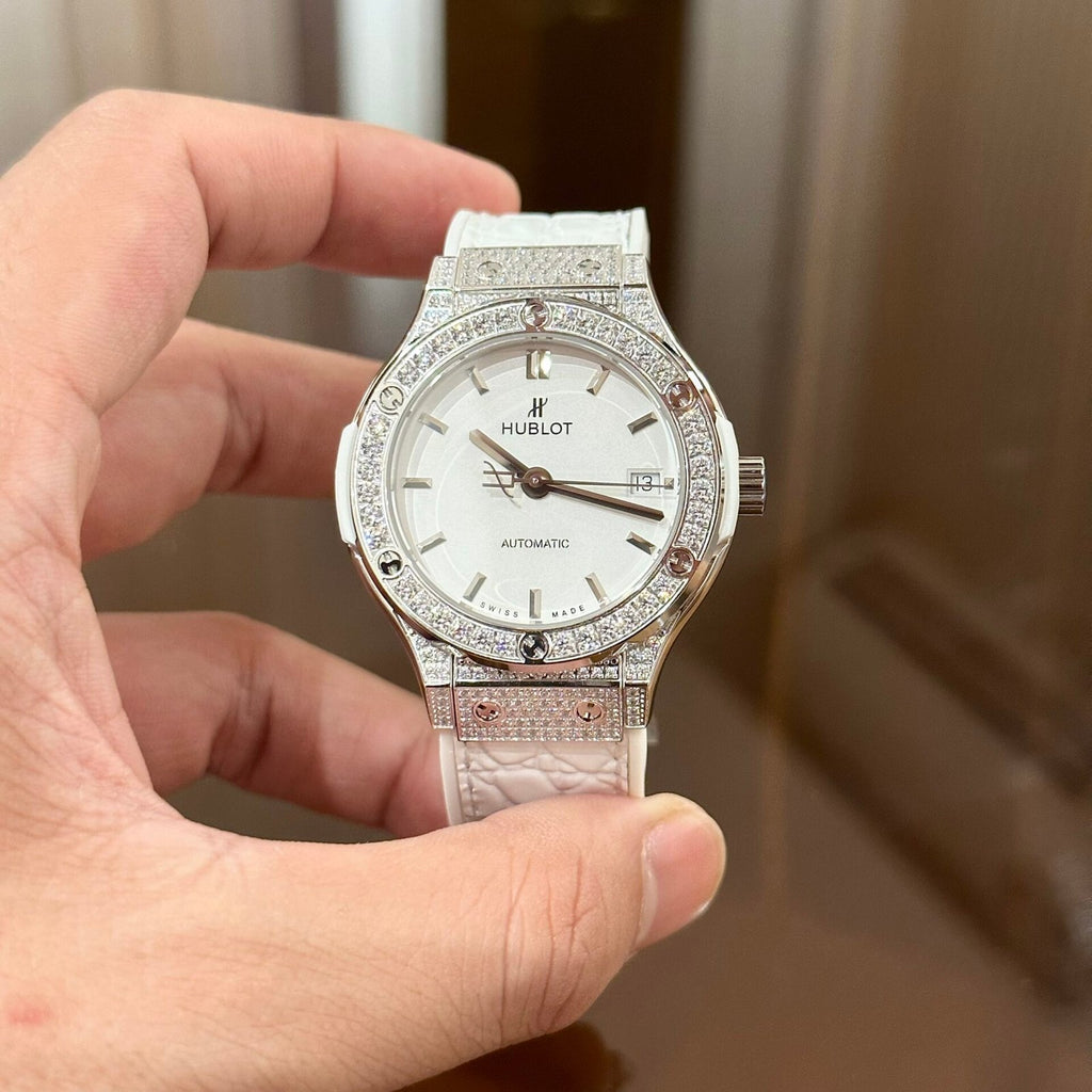 Hublot Classic Fusion Watch White Diamond  38mm