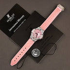 Hublot Classic Fusion Watch Mother Of Pearl Dial + Moissanite Diamonds 33mm