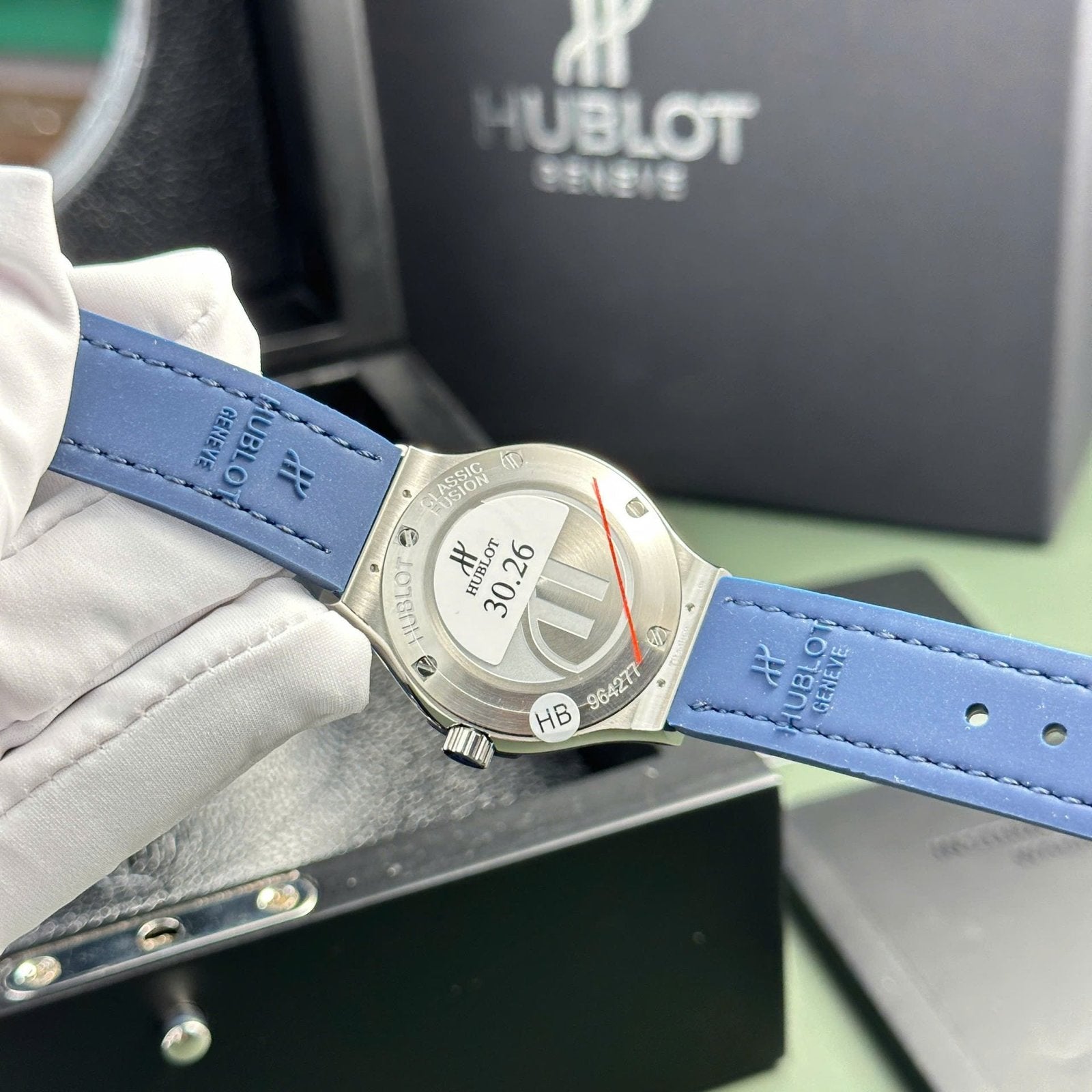 Hublot Classic Fusion Watch Womens Blue 33mm