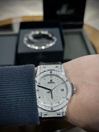 Hublot  Watch Classic Fusion  Full Moissanite Diamonds 42mm