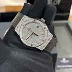 Hublot  Watch Classic Fusion  Full Moissanite Diamonds 42mm