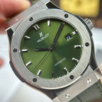 Hublot Classic Fusion Green Watch Weight 84 Grams Super Light 42mm