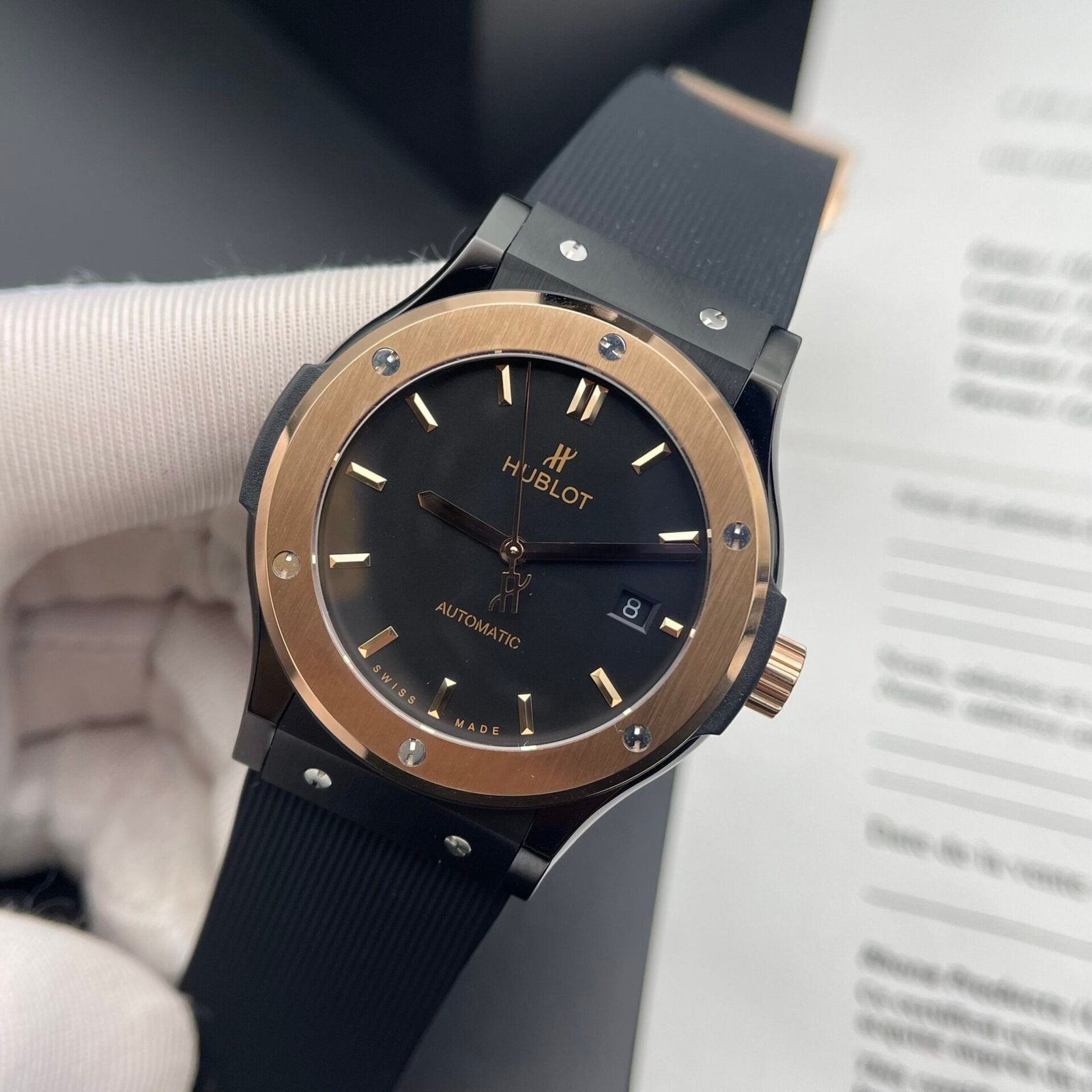 Hublot Watch Classic Fusion Ceramic Rubber Strap 42mm